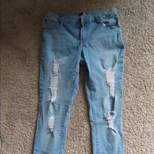Fashion Nova Enlightenment Distressed Skinny Jeans